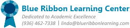 Blue Ribbon Learning Center Logo - Educational Services, Tutoring, and Dyslexia Therapy